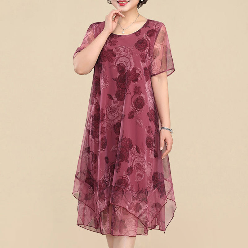 Summer Clothing For 70 Year Old Woman - Nuevos vestidos de manga corta con