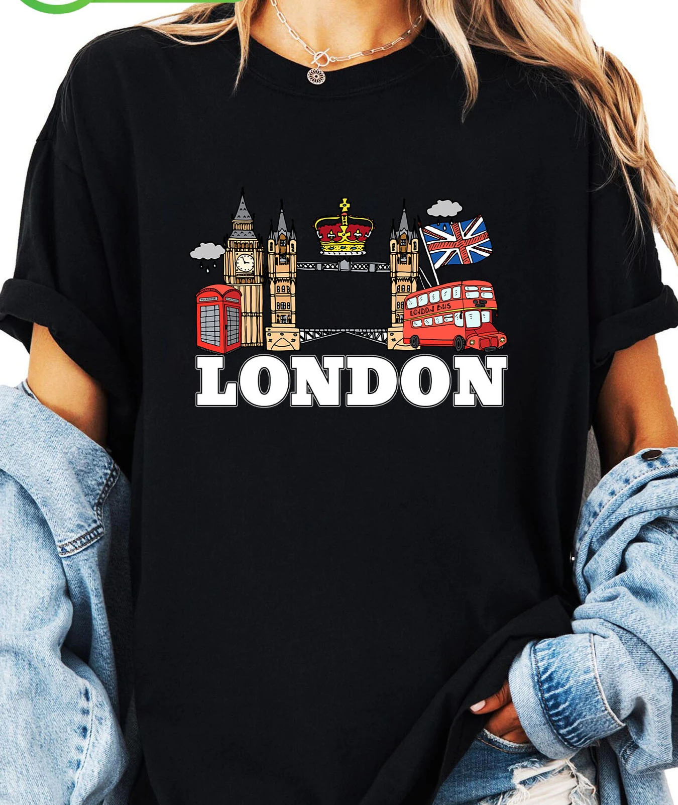 Summer Clothing London - Camiseta con estampado del alfabeto de
