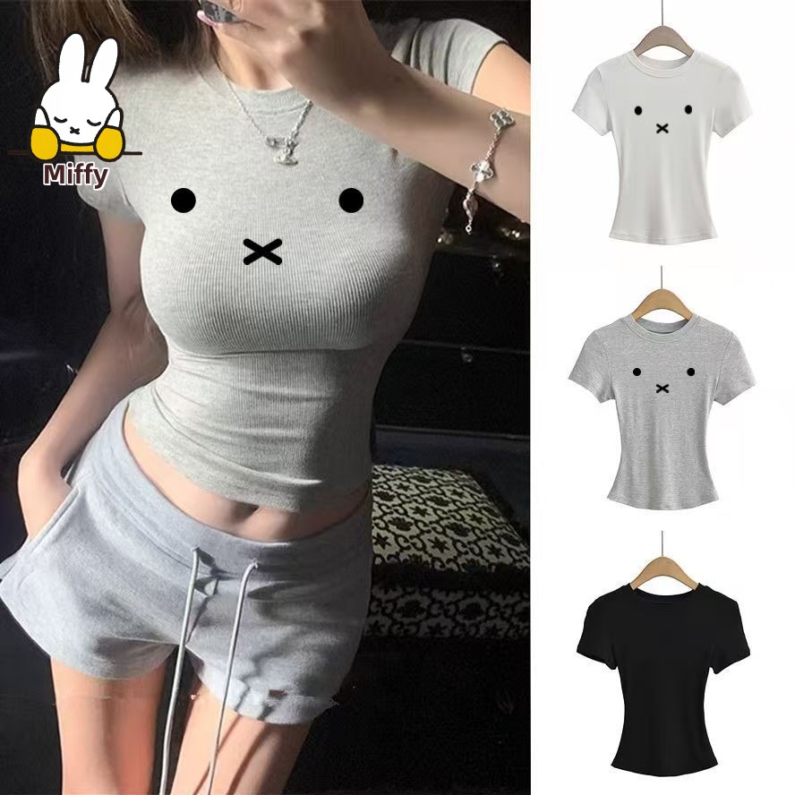 Summer Clothing Places - Camiseta Kawaii Miffy, Nueva, Estilo Americano