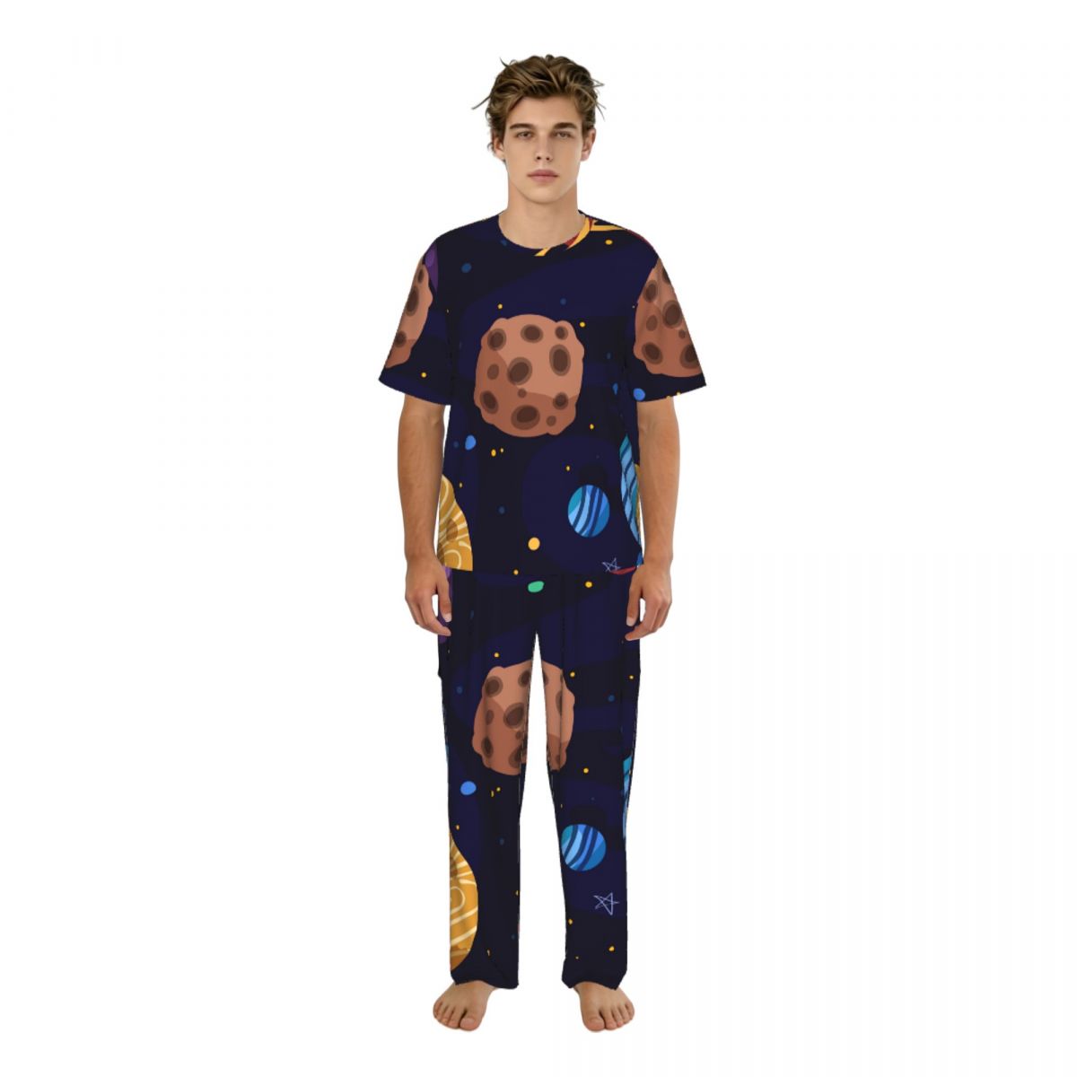 Summer Clothing Cartoon - Conjunto de Pijama para Hombre, Manga