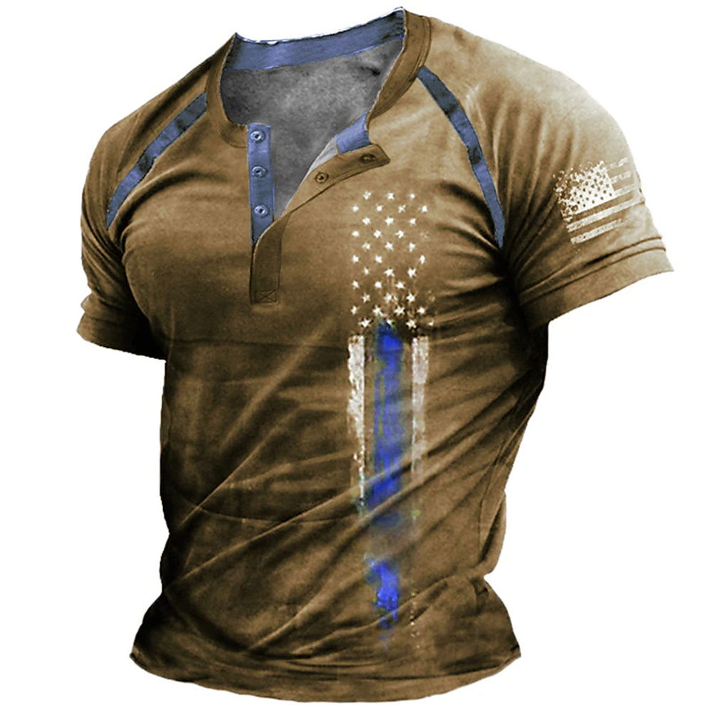Summer Clothes Fashion - Camiseta Divertida con Estampado de Bandera