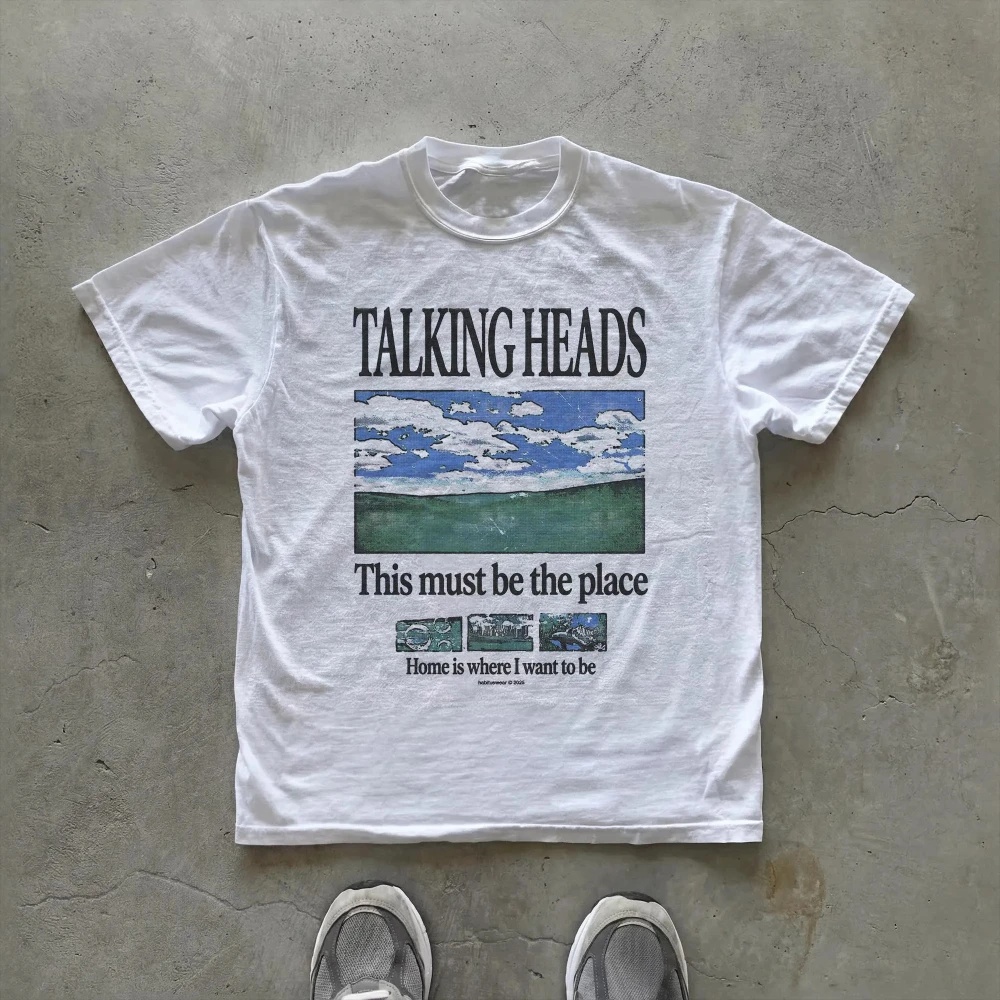 Summer Clothing Places - Camiseta gráfica de Talking Heads, camiseta