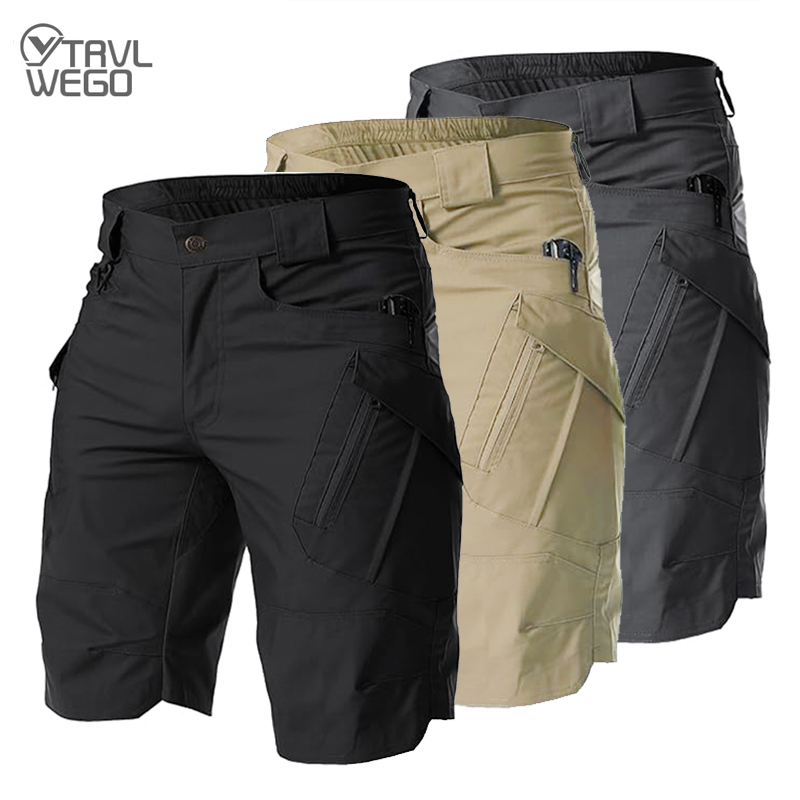 Summer Hiking Clothing - Pantalones Cortos Tácticos TRVLWEGO para Hombre,