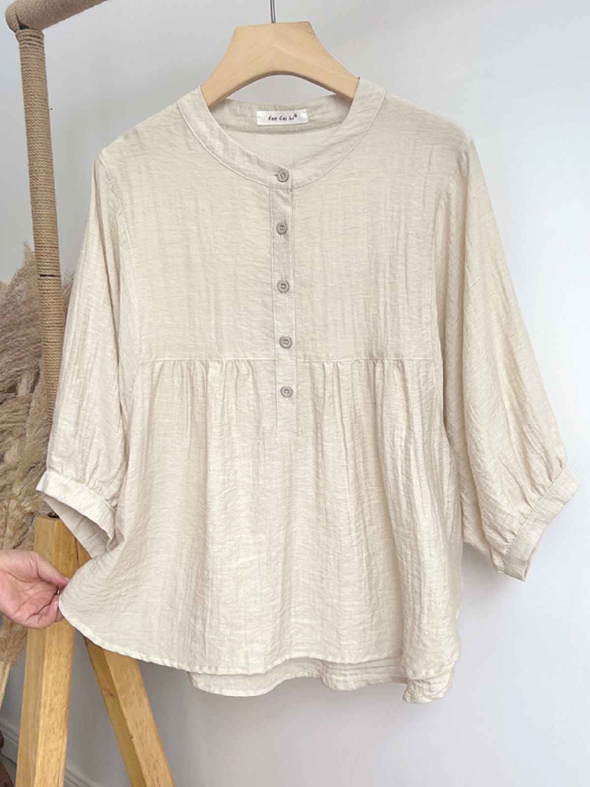 Summer Clothing For Japan - Camisas sueltas de cuello redondo para