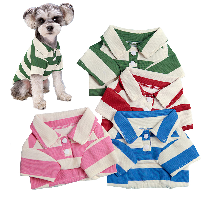 Summer Dog Clothing - Camiseta Polo para Perro, Ropa Casual