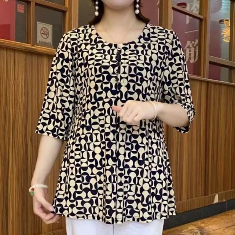Summer Clothing For 70 Year Old Woman - Camiseta estampada Vintage para mujer, Jersey