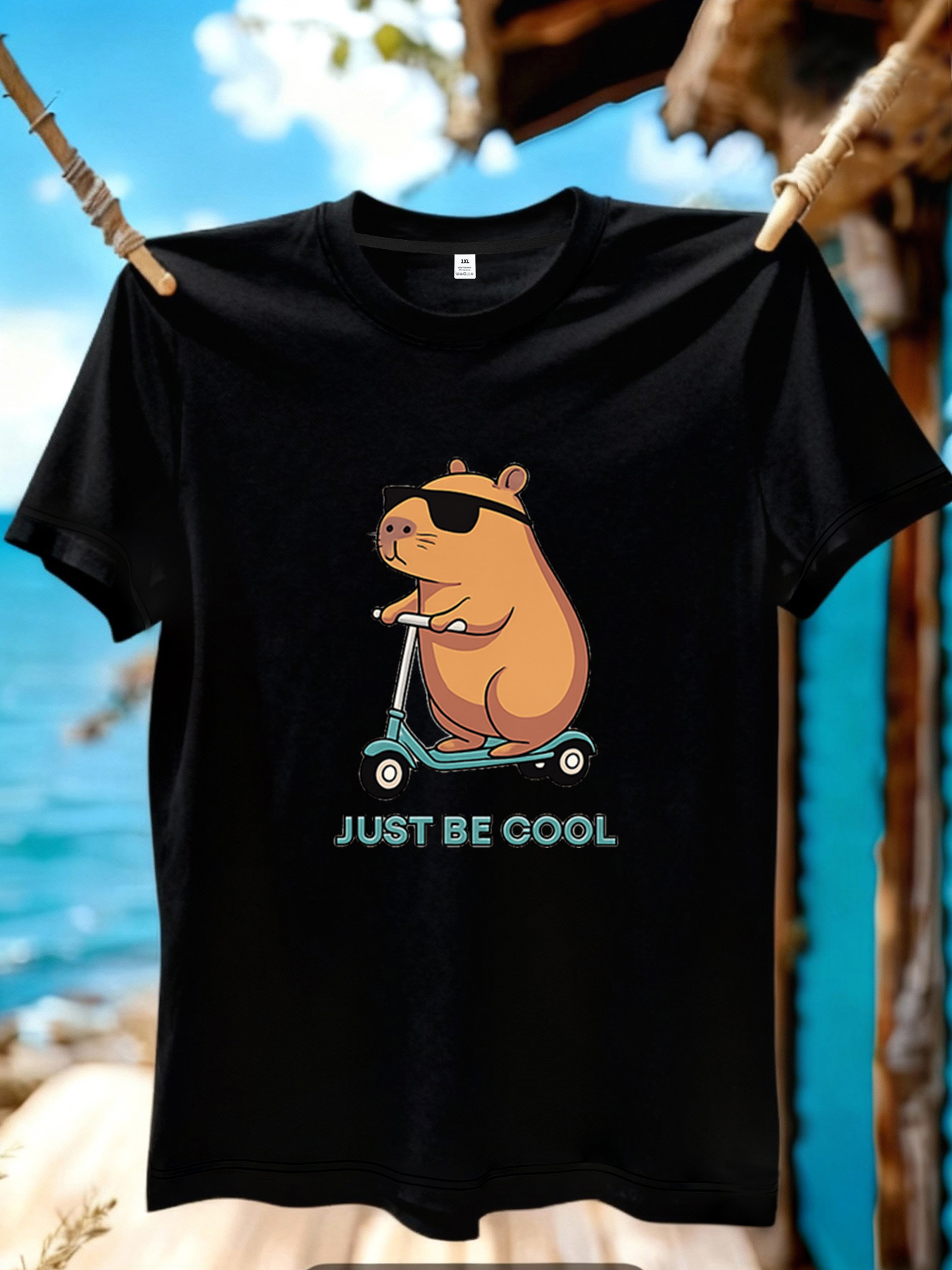 Summer Clothing Cartoon - 【YJ01222】Camiseta de talla grande con estampado