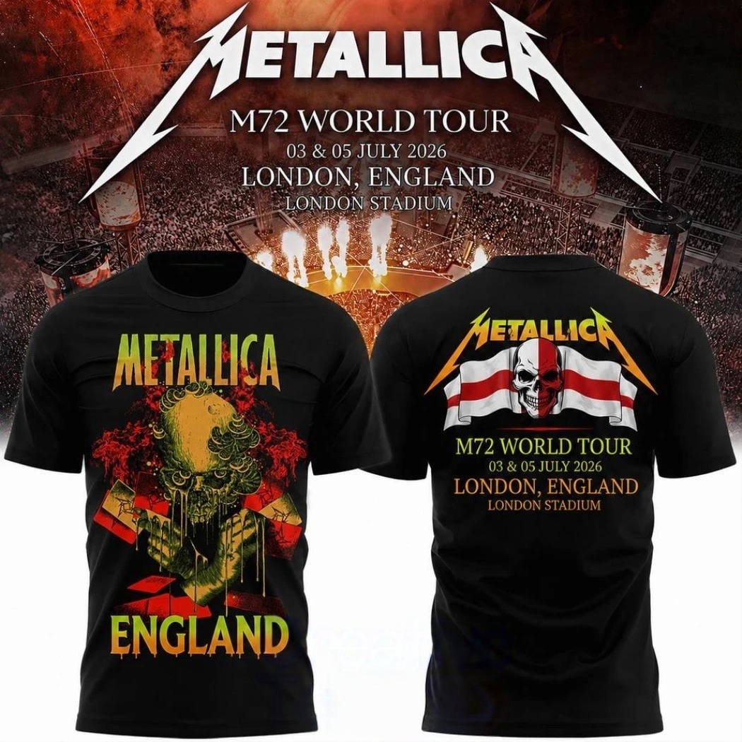 Summer Clothing London - Camiseta Metallica 2026 M72 World Tour