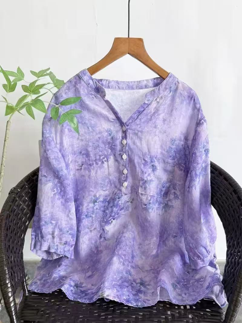 Summer Clothing For Japan - Camisas 100% de ramio para mujer,