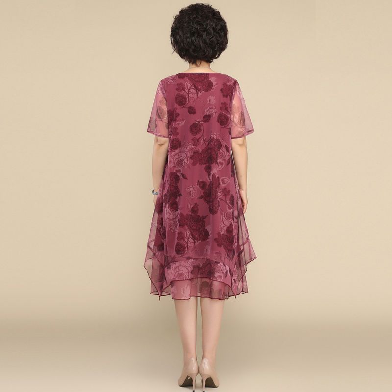 Nuevos vestidos de manga corta - Summer Clothing For 70 Year Old Woman reseña y precio