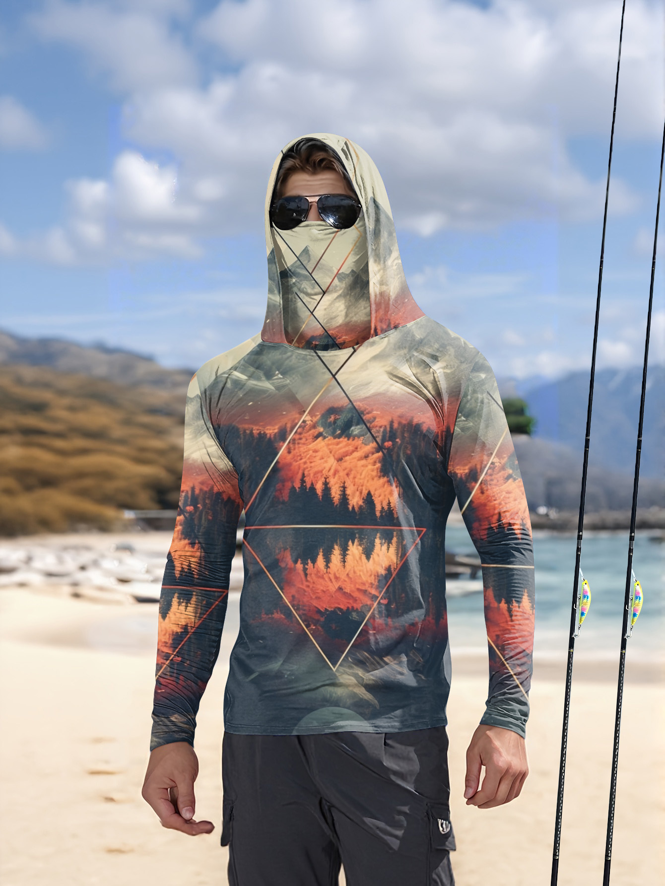 Sudadera de Pesca para Hombre  - Summer Clothing Tops reseña y precio