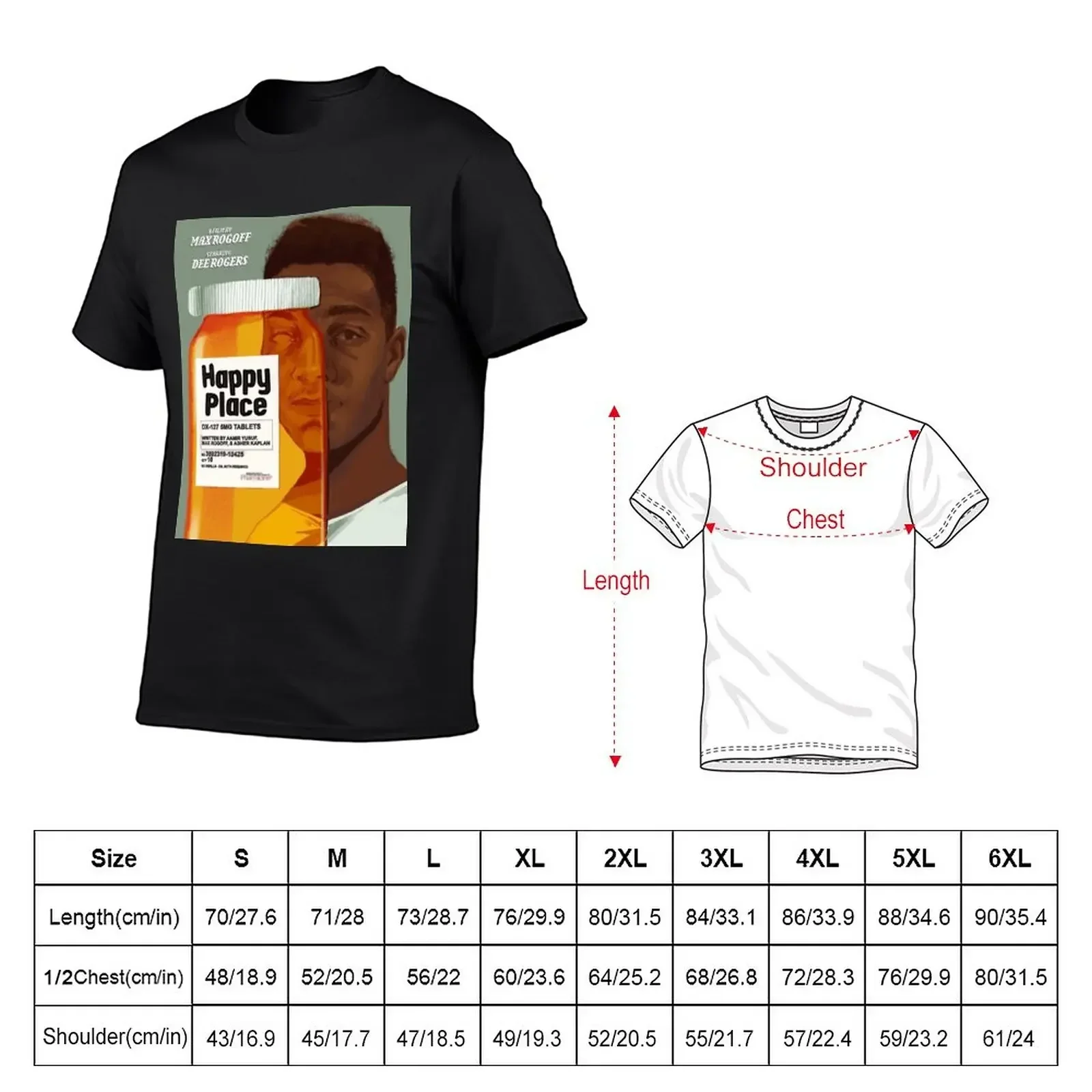 Camiseta Happy Place vintage d - Summer Clothing Places reseña y precio