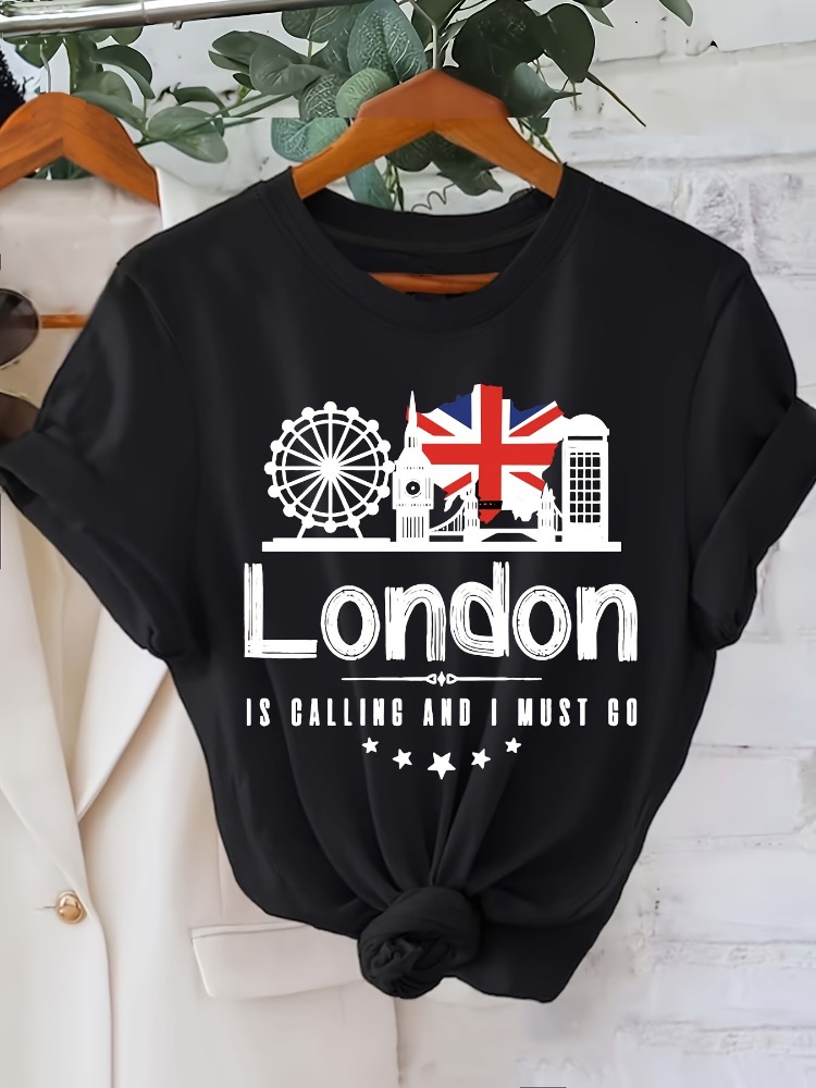 Camiseta con estampado de letr - Summer Clothing London reseña y precio
