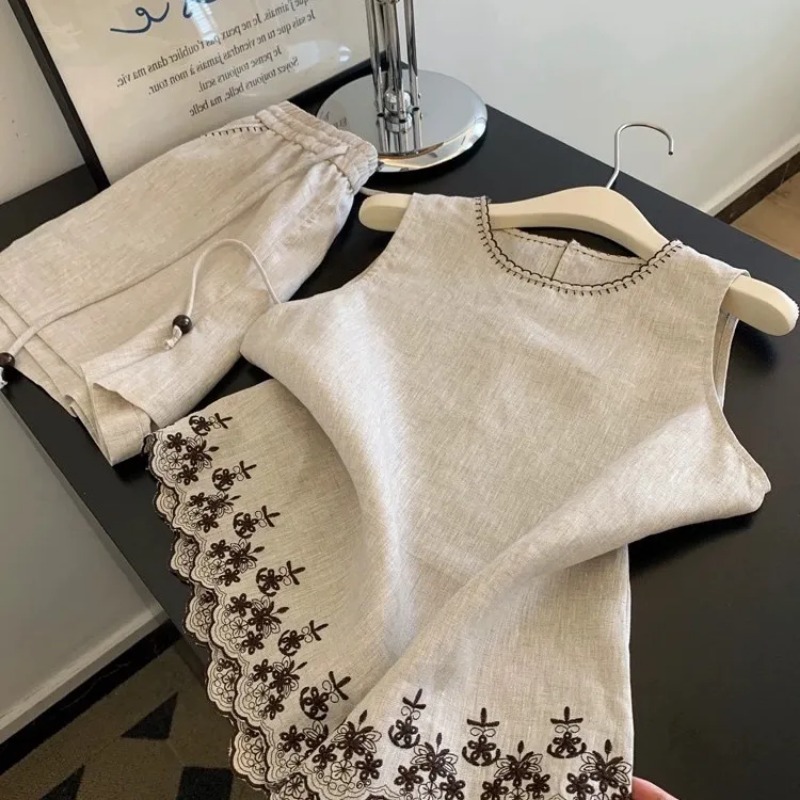 Chaleco de encaje bordado de i - Summer Clothing Linen reseña y precio