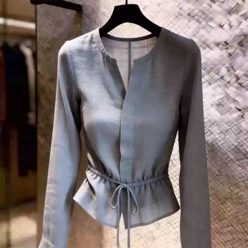 Camiseta para mujer, blusa gri - Summer Clothing For 70 Year Old Woman reseña y precio
