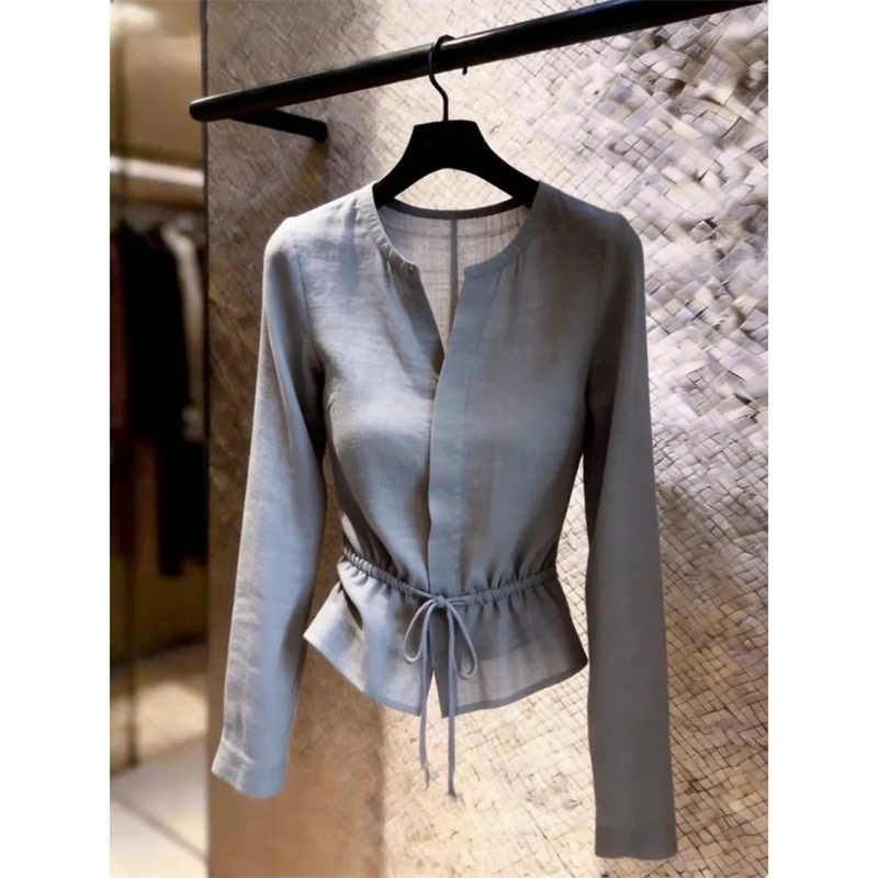 Camiseta para mujer, blusa gri - Summer Clothing For 70 Year Old Woman reseña y precio