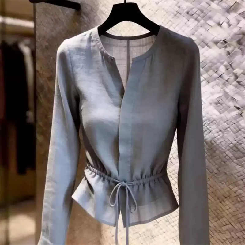 Camiseta para mujer, blusa gri - Summer Clothing For 70 Year Old Woman reseña y precio