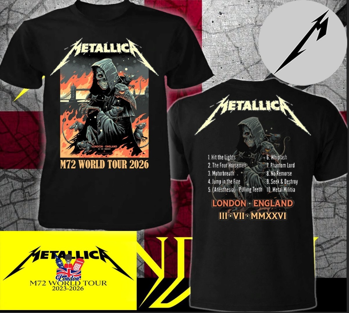 Camiseta Metallica M72 World T - Summer Clothing London reseña y precio