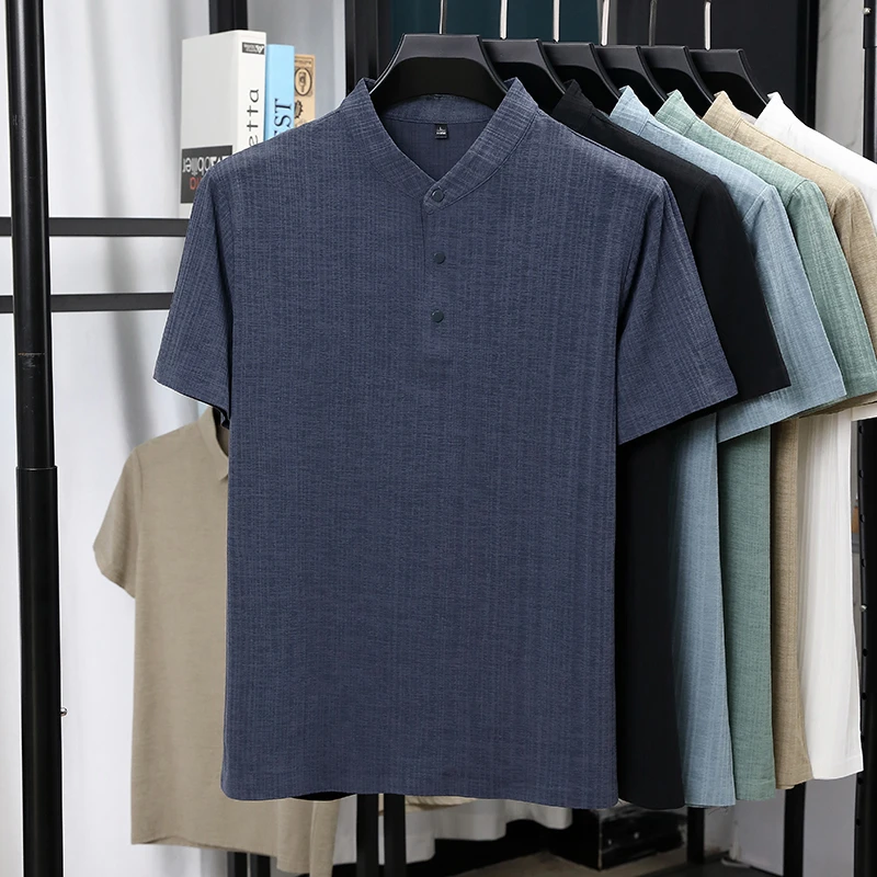 Camisas de Lino Texturizado de - Summer Clothing Linen reseña y precio