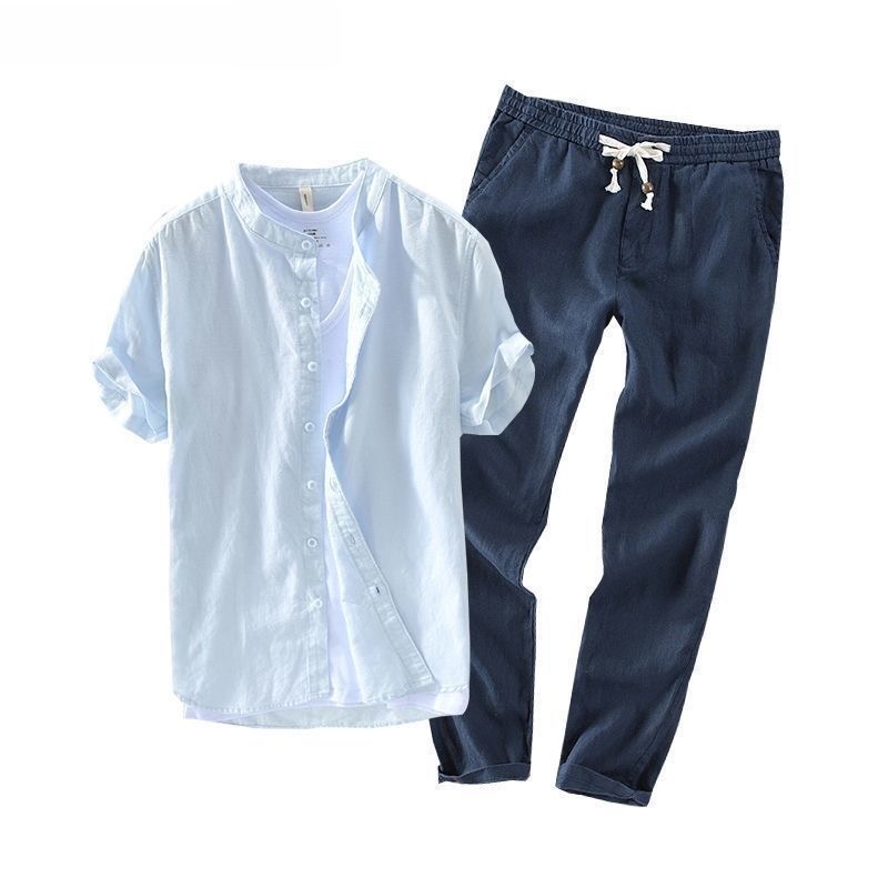 Conjunto de Camisa y Camiseta  - Summer Clothing Linen reseña y precio