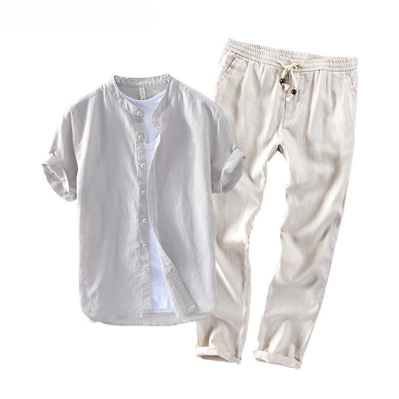 Conjunto de Camisa y Camiseta  - Summer Clothing Linen reseña y precio