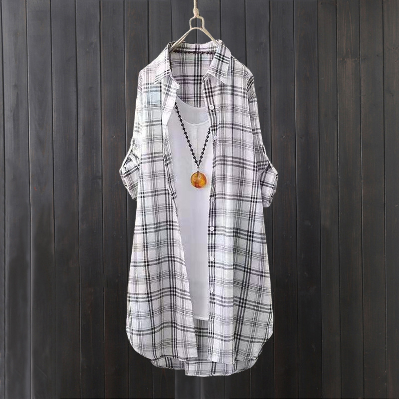 Camisa a cuadros de verano par - Summer Clothing Linen reseña y precio