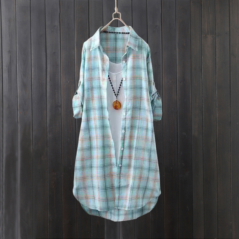 Camisa a cuadros de verano par - Summer Clothing Linen reseña y precio
