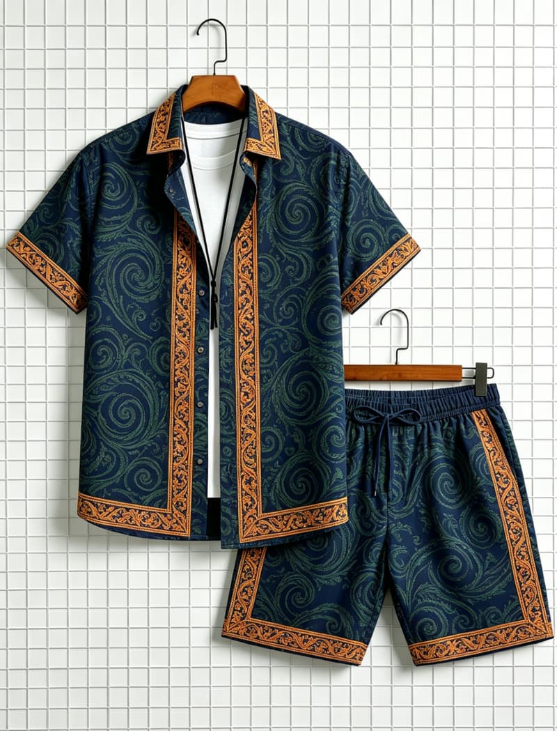 Conjunto de camisa de manga co - Summer Outdoor Clothing reseña y precio