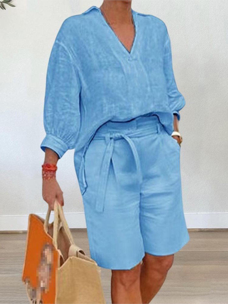 Trajes de mujer, conjunto de d - Summer Clothing Linen reseña y precio