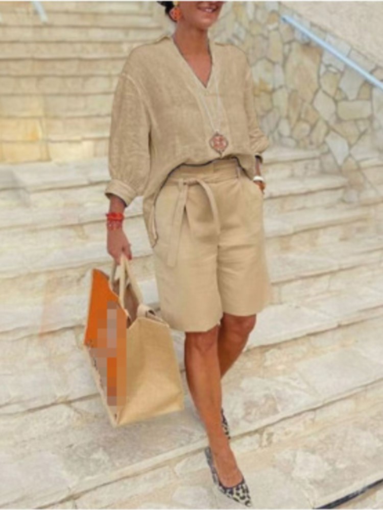 Trajes de mujer, conjunto de d - Summer Clothing Linen reseña y precio