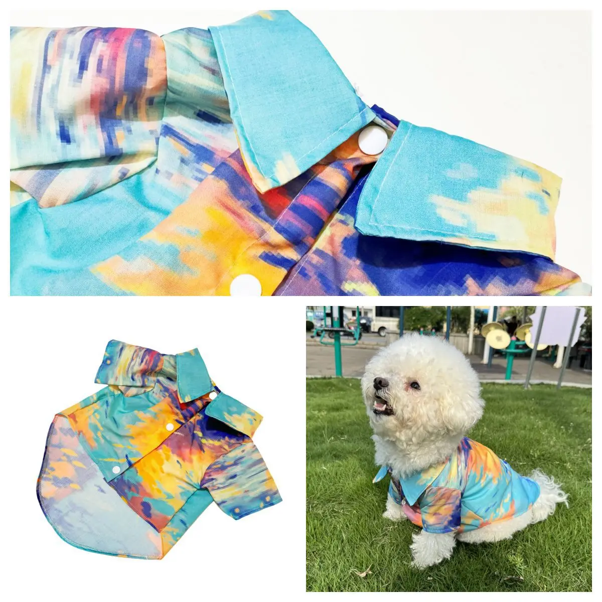 Camisa Hawaiana para Mascotas, - Summer Dog Clothing reseña y precio