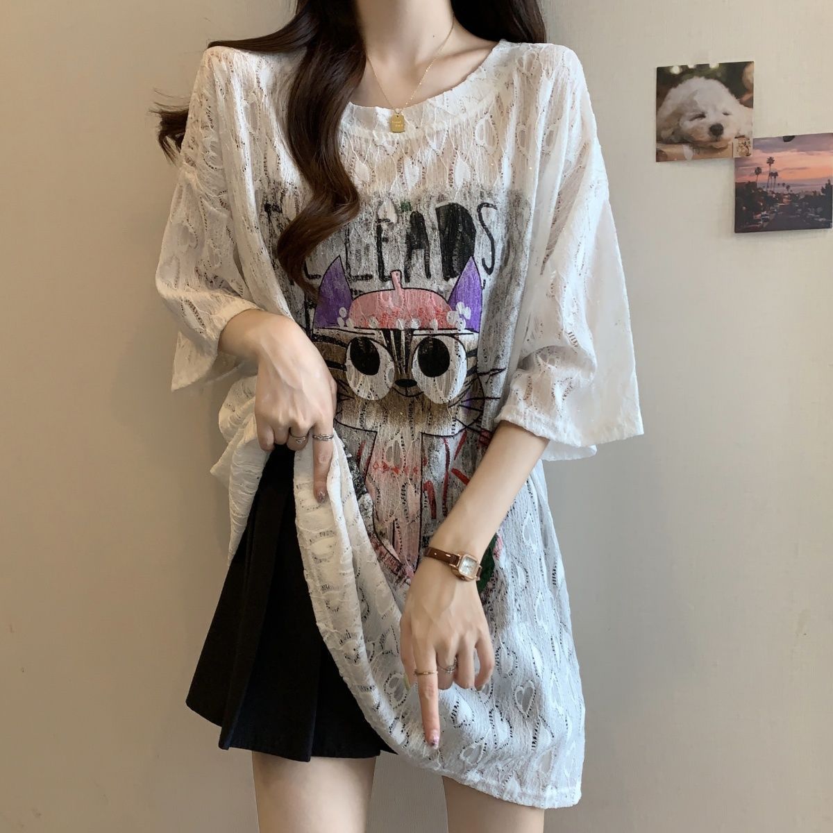 Ropa de mujer de talla grande, - Summer Clothing Cartoon reseña y precio