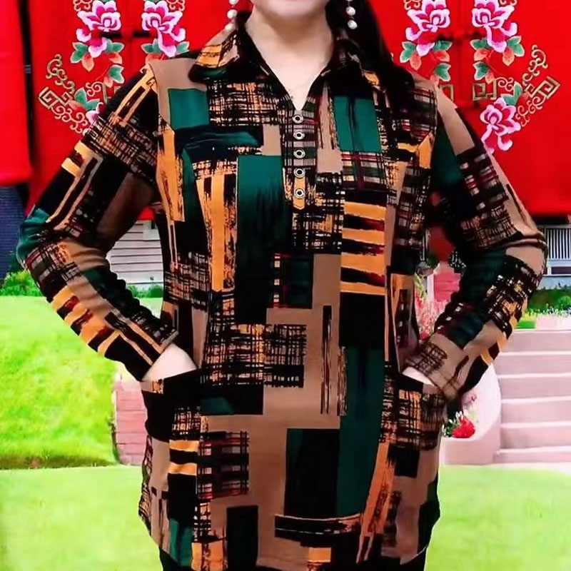 Camisa geométrica de viaje par - Summer Clothing For 70 Year Old Woman reseña y precio
