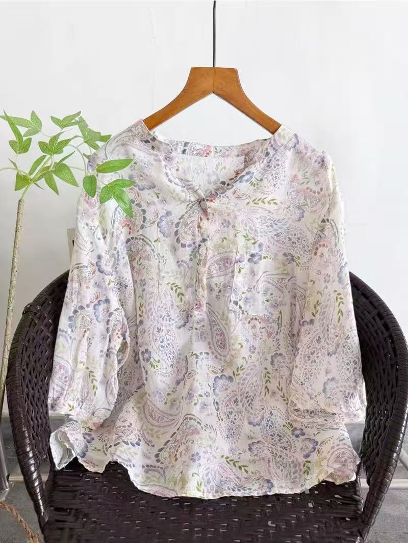 Camisas 100% de ramio para muj - Summer Clothing For Japan reseña y precio