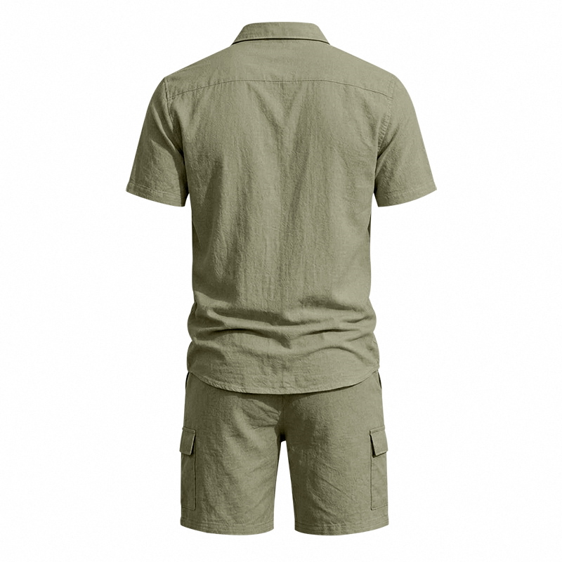 Conjunto de Dos Piezas de Lino - Summer Clothing Linen reseña y precio