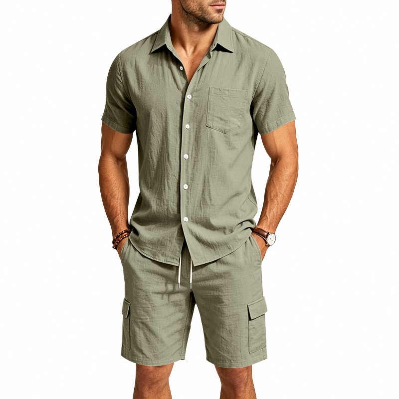 Conjunto de Dos Piezas de Lino - Summer Clothing Linen reseña y precio