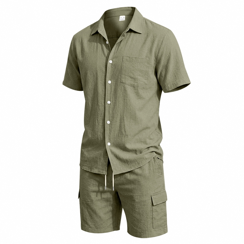 Conjunto de Dos Piezas de Lino - Summer Clothing Linen reseña y precio